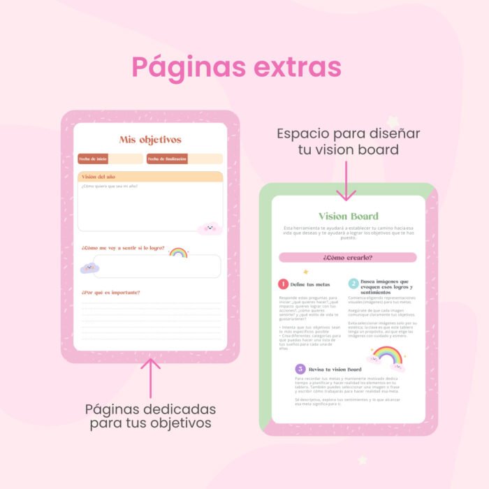 6-Planeador-rainbow Planner Rainbow