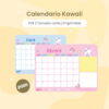 Hermoso calendario Kawaii 2026